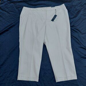 Lane Bryant Women’s The Lena Pants Size 24 Crop Moderately Curvy Tan NWT